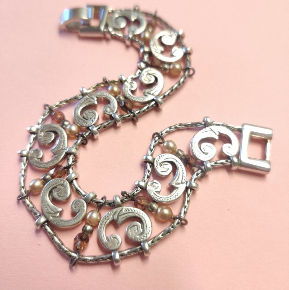 Brighton Vintage Link Beads Bracelet